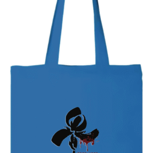 Sac bleu "Iris Noir, c'est dans la poche"
