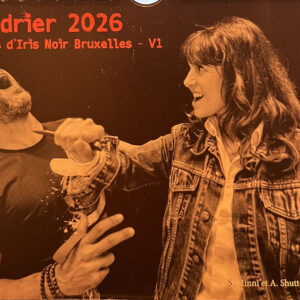 Calendrier 2026. Douze mois d'Iris Noir Bruxelles V1